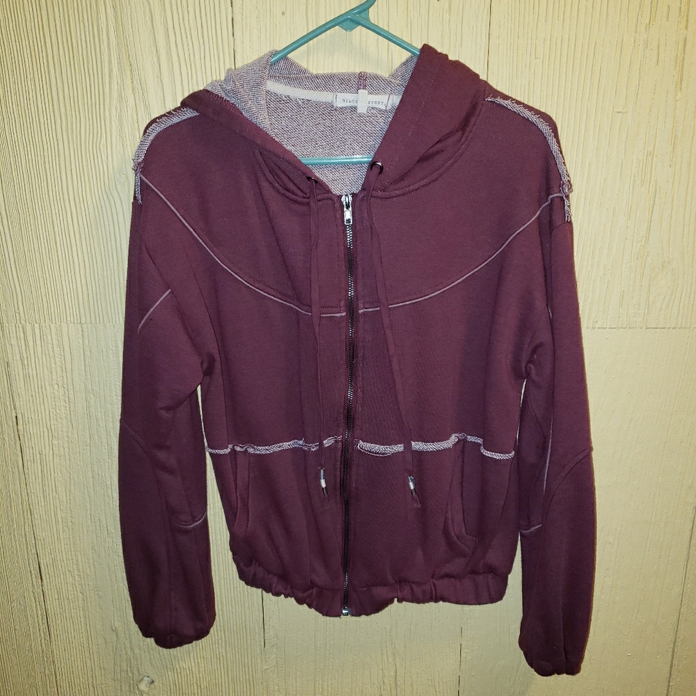 2 For $30 NWOT Gilded Intent distressed zip hoodie